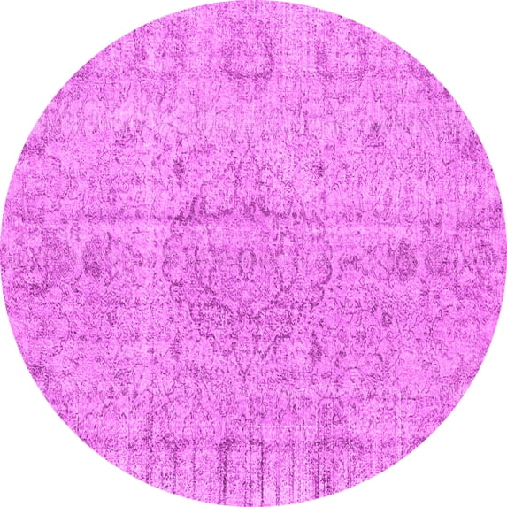 Ahgly Company Indoor Round Persian Pink Traditional Area Rugs, 5' Round