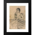 thumbnail image 2 of Mary Cassatt 14x18 Black Modern Framed Museum Art Print Titled - After-Dinner Coffee (Recto) (C. 1889), 2 of 5