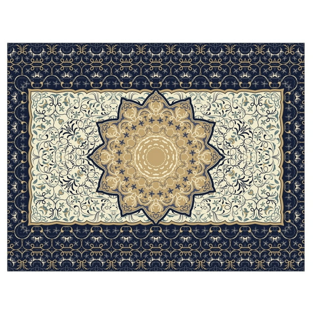 Tapicería de pared con diseño de mandala, microtela, 150 x 100 cm
