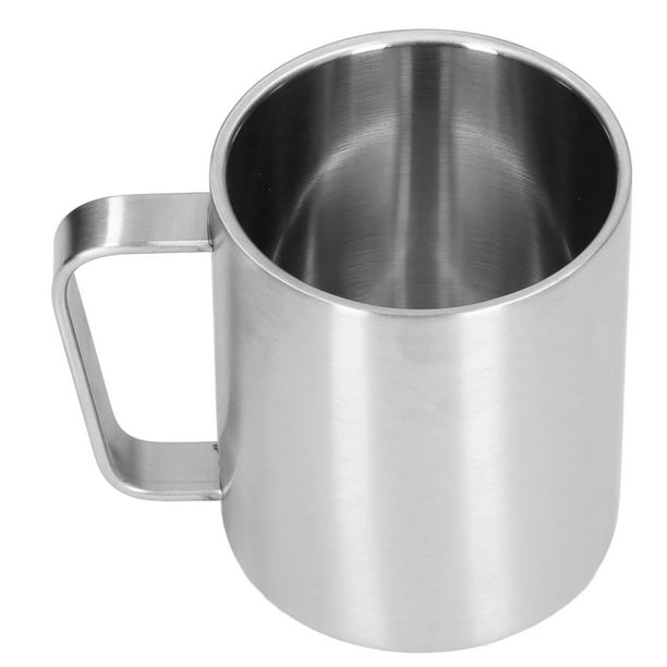 Taza De Acero Inoxidable, Diseño Ergonómico Diseño De Textura Taza De Café De Acero Inoxidable Fácil De Limpiar Para El Hogar Para Uso En Exteriores