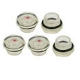 thumbnail image 1 of Unique Bargains Verre de Vision Liquide à Niveau d'Huile de Compresseur d'Air Filetage Mâle 20mm 5 Pcs, 1 of 3