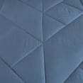 thumbnail image 3 of 9-Piece Slate Blue & Taupe Comforter Set, Luxury Bedding with Sheets and Decor Pillows,, King, 3 of 4