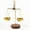 7.5 X 5 Inch, variant on IBA Indianbeautifulart Apothecary Scale Vintage Style Brass Weight Scale Antique Home Decor Weight Balancing Scale Taraju Showpiece