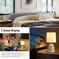 thumbnail image 6 of NATYSWAN Table Lamps Set of 2-13.5" Small Boho Lamp - Bedside Lamps - Farmhouse Rustic Ceramic Table Lamp for Bedroom, Living Room, Nightstand, Office, Side Desk Lamp, 6 of 8