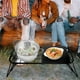thumbnail image 4 of Mesa plegable para acampar al aire libre, mesa de picnic, mesa de senderismo, mesa de parrilla plegable para exteriores, 4 of 7