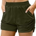 thumbnail image 1 of Pantalones cortos de verano Augper para mujer, informales, holgados, cómodos, con cintura elástica, para yoga, deportivos, de moda para playa., 1 of 7