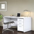 thumbnail image 2 of Studio C 60W Office Desk with File Cabinet in White - Engineered Wood, 2 of 8