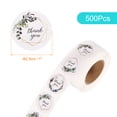 thumbnail image 2 of 500pcs Thank You Stickers, 1 Inch Greenery Greenery Thank You Stickers Roll for Wedding Party Favors, 2 of 6