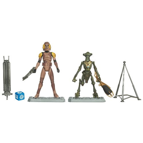 Star Wars The Clone Wars Exclusive Special Ops Clone Trooper and Geonosian Drone 3-3/4 Inch Scale Action Figures
