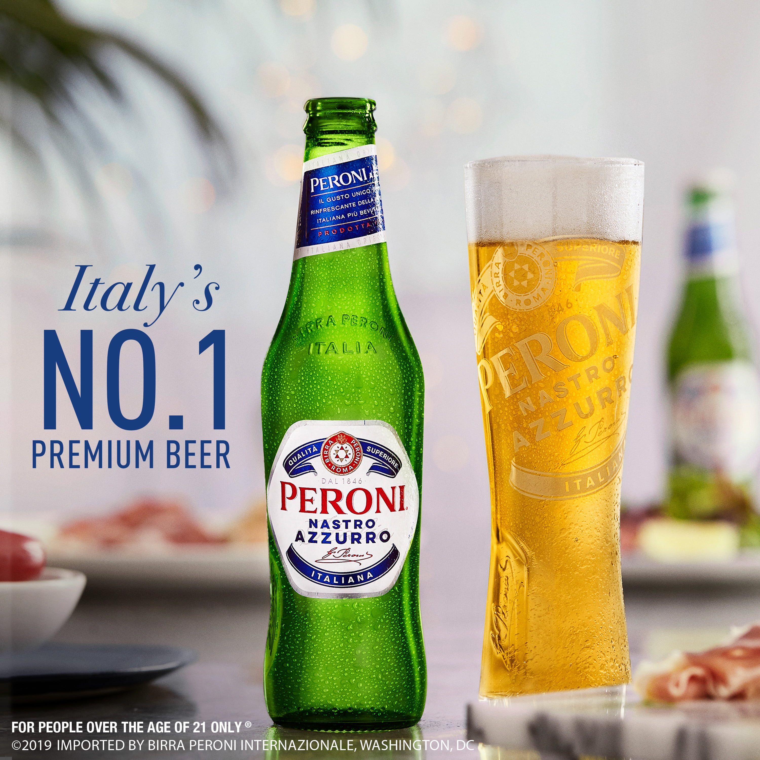 peroni nastro azzurro lager beer import beer beer 12 pack 11 2 fl oz bottles 5 1 abv walmart com walmart com