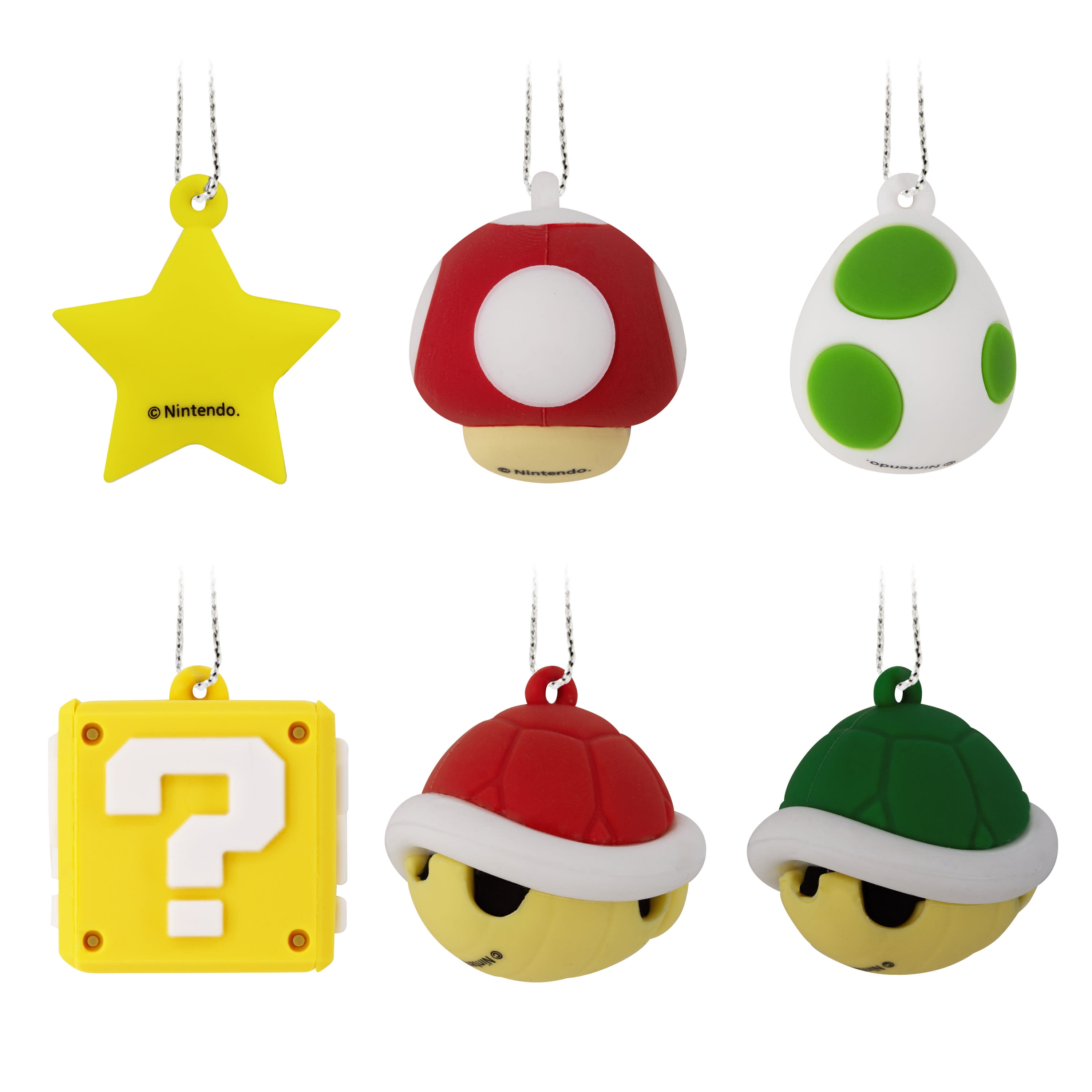 Hallmark, Mini Christmas Ornaments, Set of 6, Nintendo Super Mario
