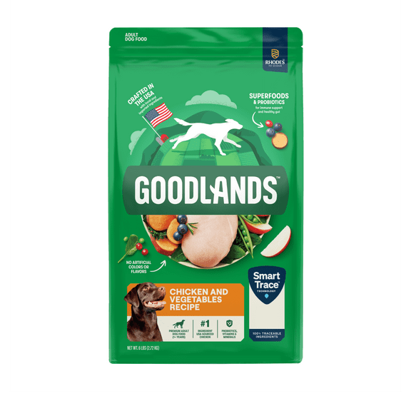 Goodlands Dry Dog Chicken & Vegetables Recipe, 6 lb Bag