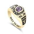 thumbnail image 3 of Mementos USA Custom 10kt Yellow Gold Class Ring for Women High School and College-Flawless, 3 of 6