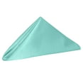 thumbnail image 2 of Ultimate Textile (10 Dozen) Reversible Shantung Satin - Majestic 20 x 20-Inch Cloth Dinner Napkins, Aqua Blue, 2 of 4
