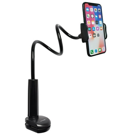 Gooseneck Phone Holder - Flexible Arm Mount Stand for iPhone Series/ Samsung Cellphones/ Google Pixel and more, 27.5in Overall