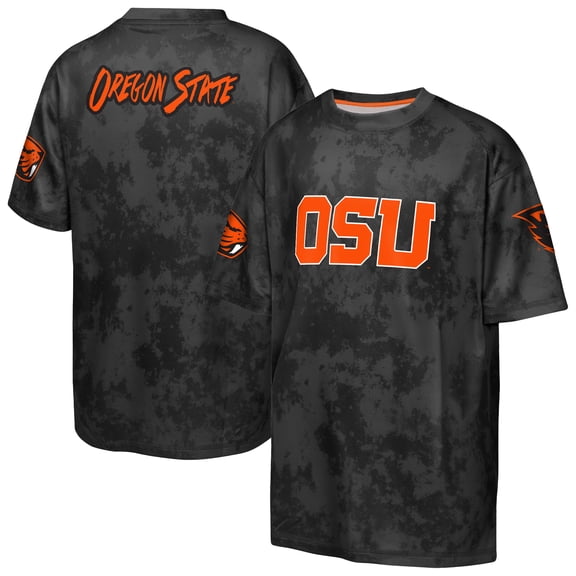 Youth Outerstuff Black Oregon State Beavers Off-Side Sublimated T-Shirt