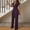 Purple, variant on Fnochy Black of Friday Deals 2024 Clearance Jumpsuit for Women Fashion Casual Cold Shoulder Jumpsuit Solid Suspender Jumpsuits Wide Leg Pant