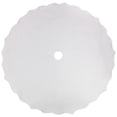 thumbnail image 2 of Northlight 48" White Scalloped Edge Christmas Tree Skirt, 2 of 5