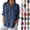 Black, variant on 3/4 Length Sleeve Womens Tops, Cotton Dressy Casual Blouses for Women, Cotton And Linen Button Pocket Shirt Jacket T-shirt Home Casual T-shirt S