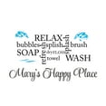thumbnail image 1 of HYGIENE - Vinyl Home Art Hygiene Products Keeping Clean Words Décor Water Splash Design Removable Kids Bedroom Bathroom Personalized Name Wall Decal Sticker 40" x 24", 1 of 5