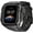 Black, variant on Mod Kit Stainless Steel Case for Apple Watch Series 10 46mm Rugged Metal Bumper Case Protective Wristband Replacement Band for iWatch 46 mm