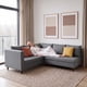 thumbnail image 2 of Sala Esquinera  Easy Living Tenerife Gris en L Tapizada en Tela con Patas Tipo Madera, 2 of 6