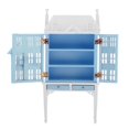 thumbnail image 3 of 1:12 casa de de de vitrina de casas de miniatura accesorios de librería Mini muebles decoración accesorios de Azul Hugo gabinete de casa de muñecas en miniatura, 3 of 10