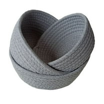 HHGBAD Storage Basket, Woven Rope Storage Baskets, Decorative Organizer, Easter Thanksgiving Gift, Bathroom Accessories, Home Storage Solution, Multi-Purpose Use for All Rooms