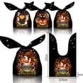 thumbnail image 4 of Bolsas de regalo de Halloween de 50 piezas para niños, paquetes de galletas, dulces, fantasma, murciélago, calabaza, truco o trato, decoración de Halloween, 2023, 4 of 4