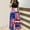 Navy womens summer dresses clearance sale, variant on Dyegold Sundresses for Women Casual Beach - Plus Size Dress Womens Round Neck Short Sleeve American Flag Patriotic Maxi Sundress ​Casual Loose Flowy Swing ​​Dress