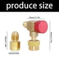 thumbnail image 3 of High Pressure Automotive HVAC Service Valves Right Angle Refrigerants Charging Valves for R22 32 R410A Multicolor, 3 of 4