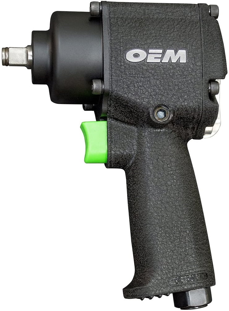 Mighty Compact 3/8" Impact Wrench Max Torque 11000 RPM 4.7 CFM Air