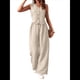 thumbnail image 1 of Conjuntos de 2 Piezas para Mujer: Chaleco de , Conjuntos Casuales Elegantes, Pantalones de Pierna , Trajes. Crema L, 1 of 7