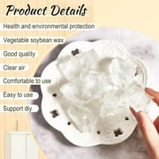 Roofei 1.76lb/800g Clear Candle Wax Jelly Gel Wax for Candle Making Gel Candle Wax DIY Project Transparent Candle Making Supplies
