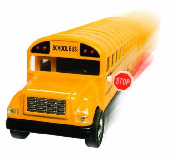 for sale online Toysmith 93268 Pull-back School Bus 