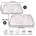 thumbnail image 3 of Balery Breast Cancer Awareness (4) Print Car Windshield Sun Shade,Windshield Sunshade for Car Pickup Truck SUV Accessories-Small, 3 of 7