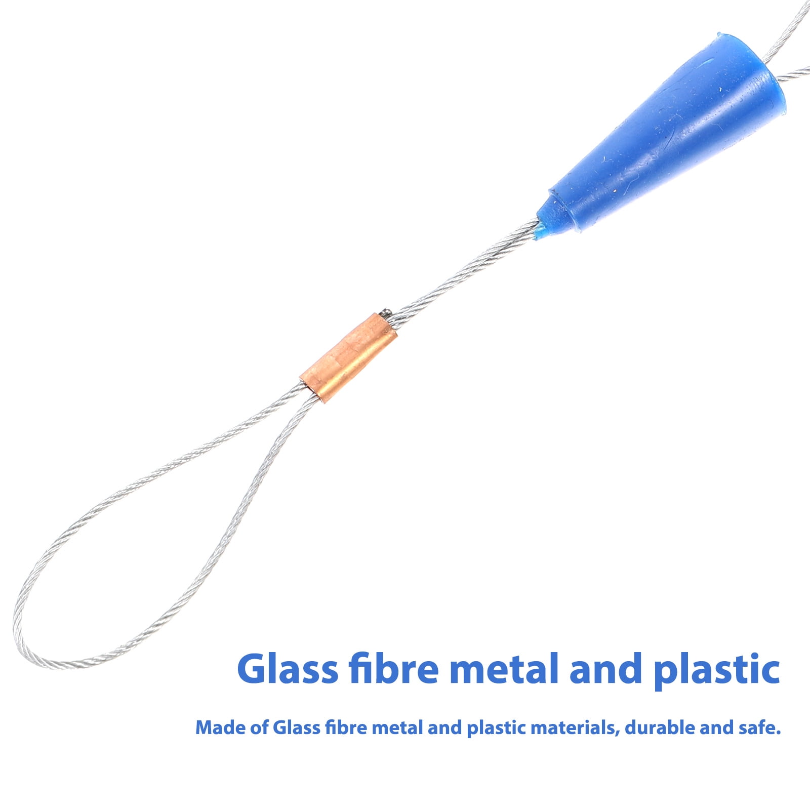 FUTUREORYY 1Set Electrical Threader for Cable with Durable Glass and Plastic Blue Material