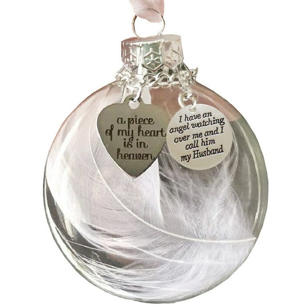 Transparente, Bola De Plumas Redonda, Adornos De Bolas De Plástico Transparente, Decoración De Árbol De Navidad, Colgante Conmemorativo, Regalo seitruly HA042018-07