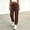 Brown, variant on WIZUTIZ Women's Tapered Ankle Pants Elastic Waist Drawstring Side Pockets Full Length Casual Jogger Trousers Lightweight Stretchy Soft Comfy