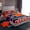 Navy Orange, variant on Erosebridal American Football City Twin Sheet Sets, Eat Sleep Bedding Twin Size, Soccer Lover Bed Sheets Twin, Lightweight Room Decoration, 3pcs