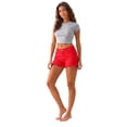 thumbnail image 4 of Jean Shorts for Women High Waisted Fringe Hem Distressed Denim Shorts Casual Stretch Summer Shorts with Pockets, 4 of 8