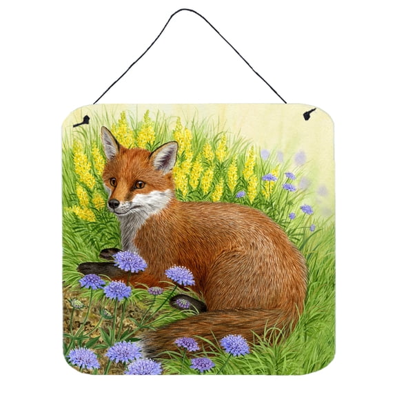 Fox in Flowers by Sarah Adams Wall or Door Hanging Prints