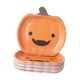 thumbnail image 2 of Platos de papel de calabaza,Juego de vajilla con platos de papel y calabaza de Halloween,Bandejas para servir vajilla Plato de cena Mueca,Platos de papel de Halloween lindos Platos, 2 of 9