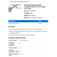 thumbnail image 2 of Front Right Window Regulator - Compatible with 2012 - 2015 Honda Civic Sedan 2013 2014, 2 of 2