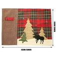 thumbnail image 3 of Neoyler Desk Christmas Placemat Christmas Thanksgiving Decorations Linen Festive Design Suit Gift Decor Suitable for Decorating Home of fice School 16.9X13.0in Brown, 3 of 7