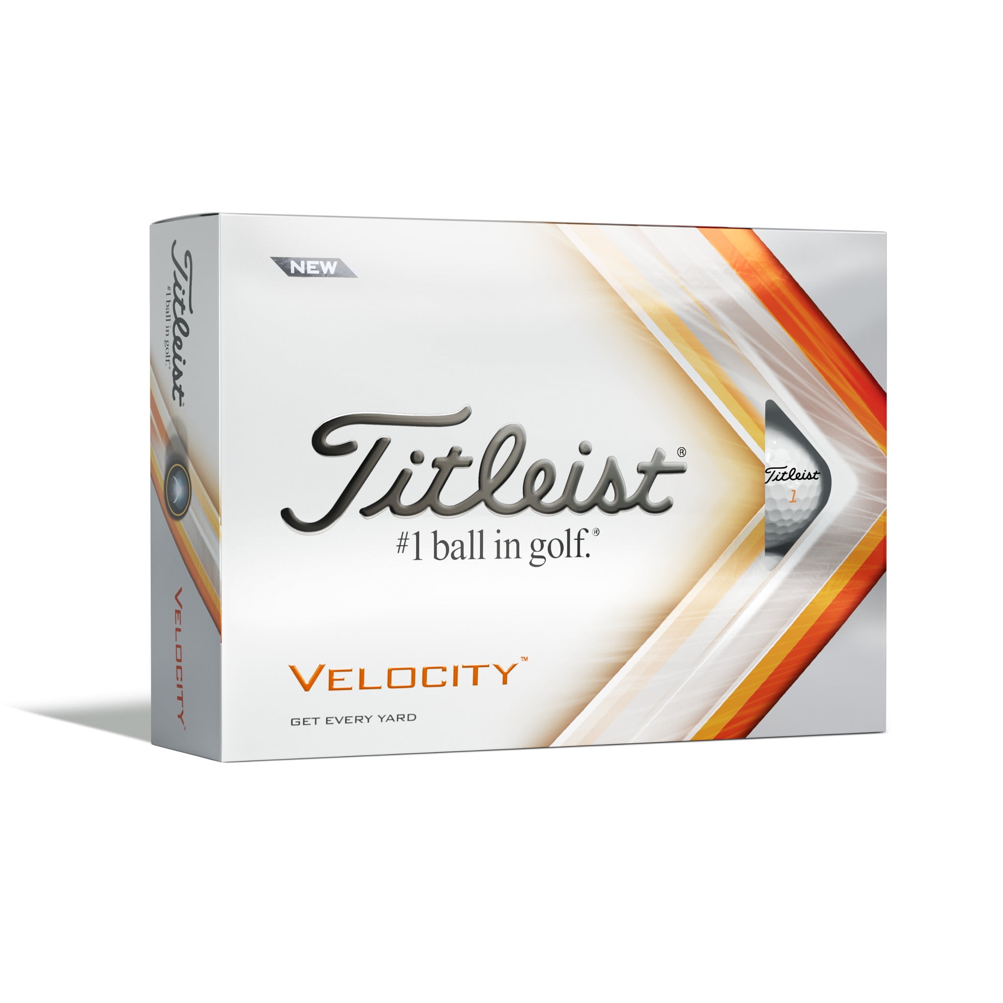 Titleist 2022 Velocity Golf Balls, 12 Pack, White