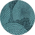 thumbnail image 1 of Ahgly Company Machine Washable Indoor Round Transitional Deep Teal Green Area Rugs, 3' Round, 1 of 7