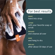 Cleanlogic Sport Large Body Scrubber, Exfoliating Body Tool for Smooth Skin