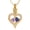 PBL/Gold, variant on Personalize Stainless Steel Crystal Heart Urn Pendant Memory Necklace for Cremation Ashes Keepsake Memorial Jewelry for Men Women