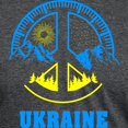 thumbnail image 3 of CafePress - Ukraine Flag Ukrainian Pride Peace Symbol T Shirt - Mens Tri-blend T-Shirt, 3 of 4